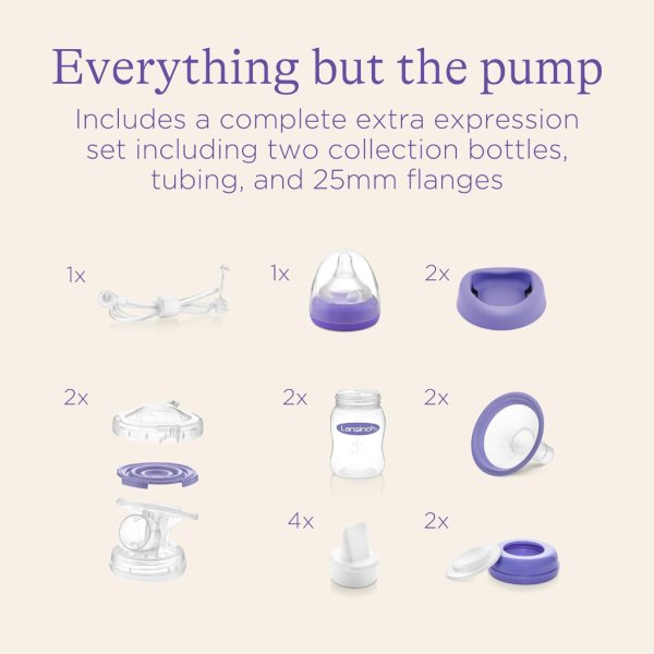 lansinoh extra pumping set for signature pro and smartpump breast pumps5