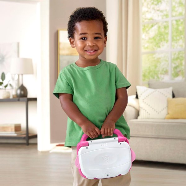 leapfrog abc and 123 laptop for preschoolers ages 3 7 years, pink4