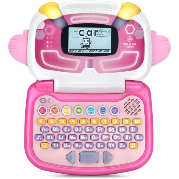 leapfrog abc and 123 laptop for preschoolers ages 3 7 years, pink7