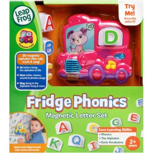 leapfrog fridge phonics magnetic letter set, pink small5