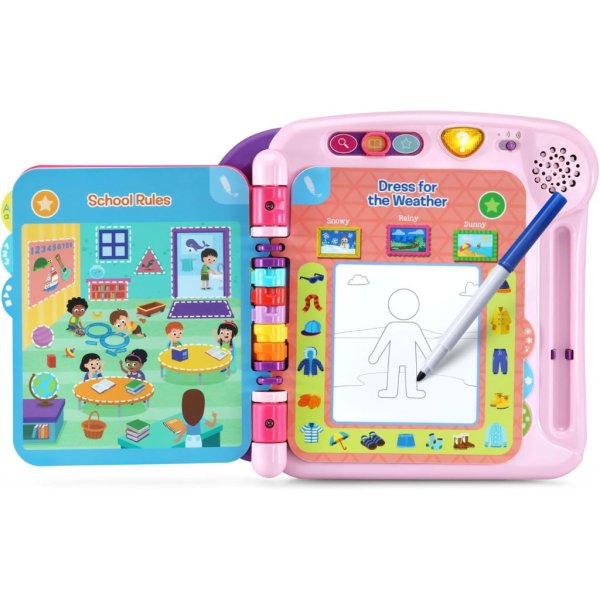 leapfrog violet and friends prep for preschool activity book, pink5