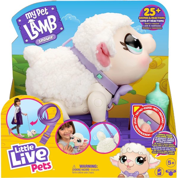 little live pets my pet lamb | soft and wooly interactive toy6