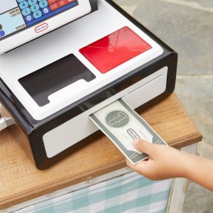 little tikes first self checkout stand play cash register with realistic lights & sounds and 404