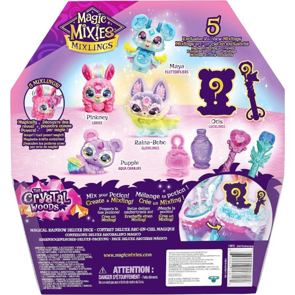 magic mixies mixlings magical rainbow deluxe pack4