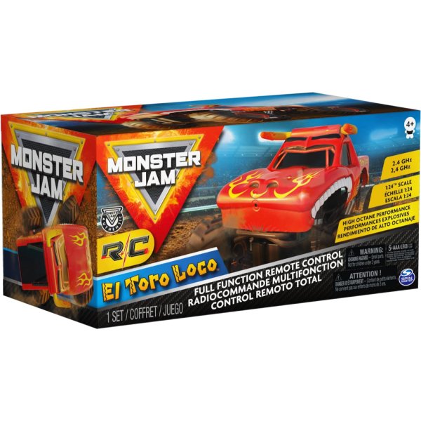 monster jam, official el toro loco remote control monster truck3