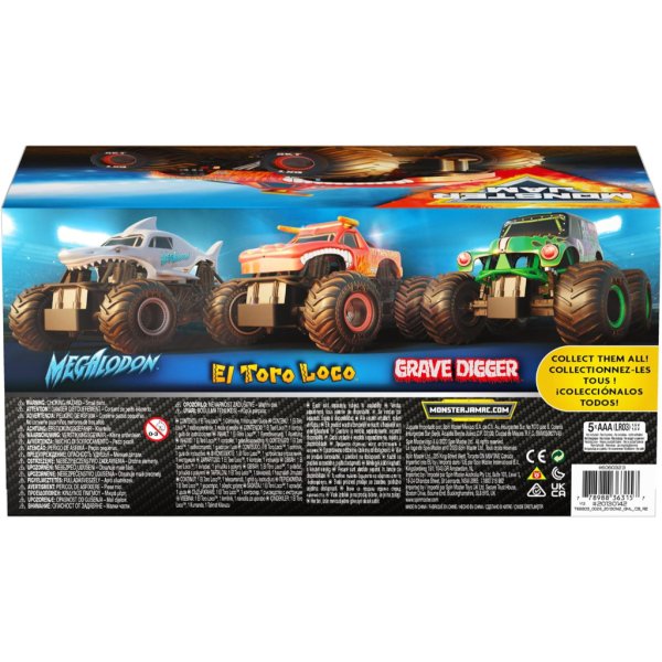 monster jam, official el toro loco remote control monster truck4