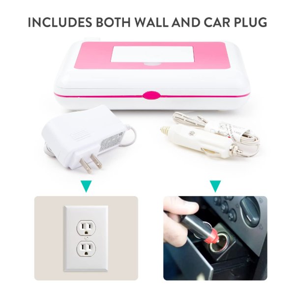 prince lionheart compact wipes warmer, grey2