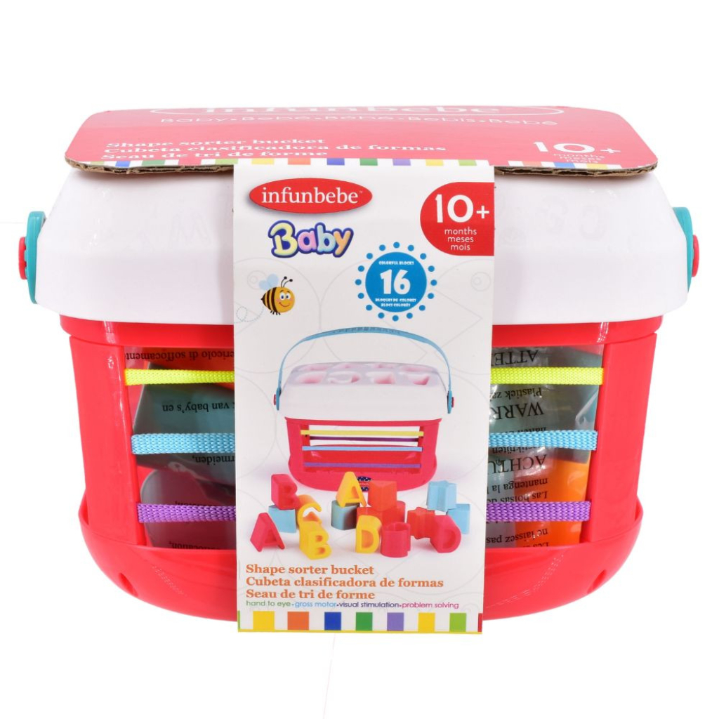 infunbebe Shape sorter bucket (16 blocks)