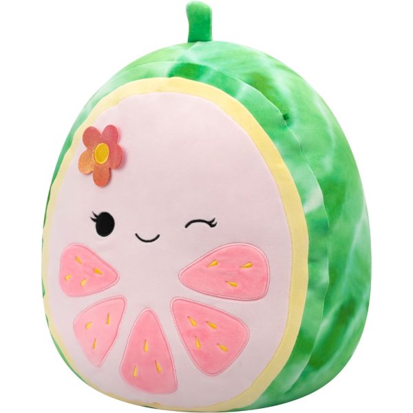 squishmallows original 16 inch lena pink guava fruit with flower3
