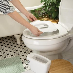 summer infant by ingenuity my size potty pro in white, toddler potty training toilet, lifelike flushing sound11