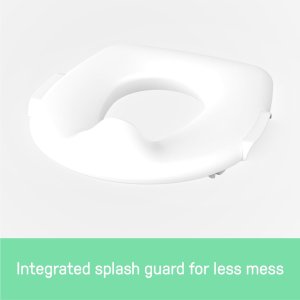 summer infant by ingenuity my size potty pro in white, toddler potty training toilet, lifelike flushing sound2
