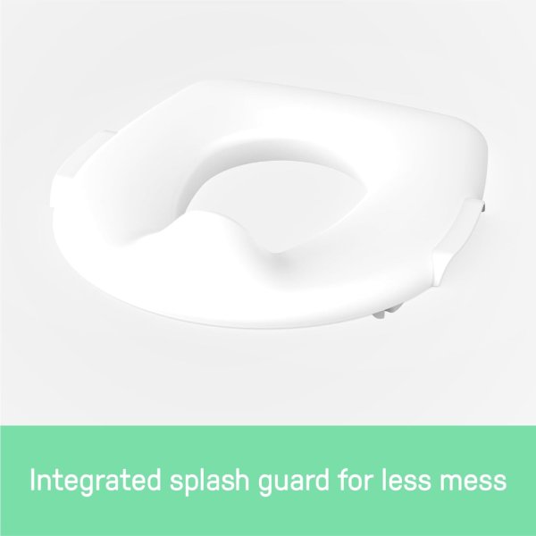 summer infant by ingenuity my size potty pro in white, toddler potty training toilet, lifelike flushing sound2