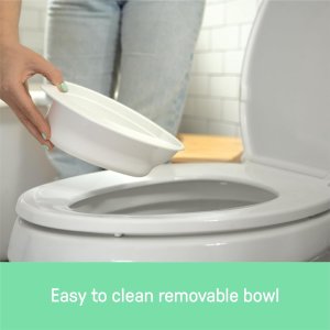 summer infant by ingenuity my size potty pro in white, toddler potty training toilet, lifelike flushing sound5