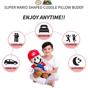 super mario kids bedding super soft plush cuddle pillow7