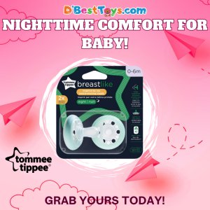 Tommee Tippee Breast Like Night Pacifier, 0-6 Months
