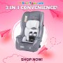 TrooperTM 3-in-1 Convertible Car Seat - Dash Grey