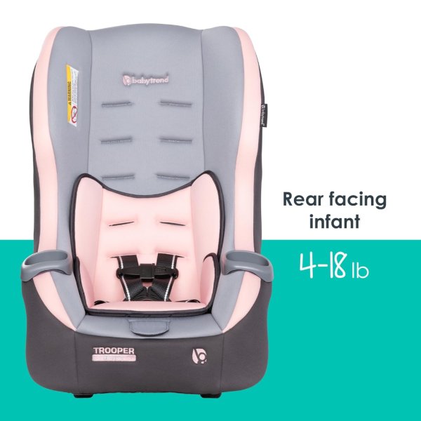 troopertm 3 in 1 convertible car seat quartz pink9