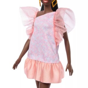 barbie doll mattel peaches and cream line pink dress unique black woman10
