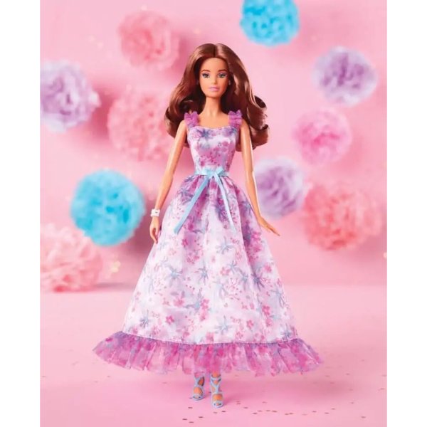 barbie signature birthday wishes collectible doll in lilac dress2