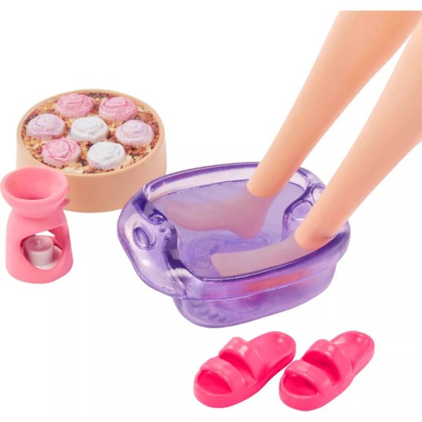 barbie wellness self care spa day with puppy3