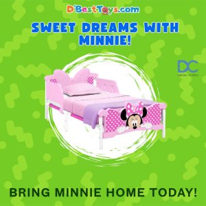 Delta Children Minnie Mouse 3D Toddler Bed, Pink