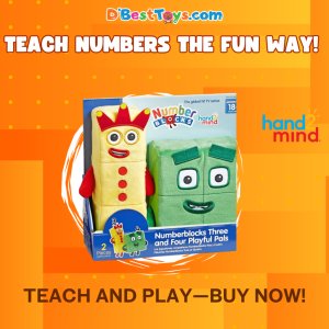 Numberblocks Three and Four Playful Pals