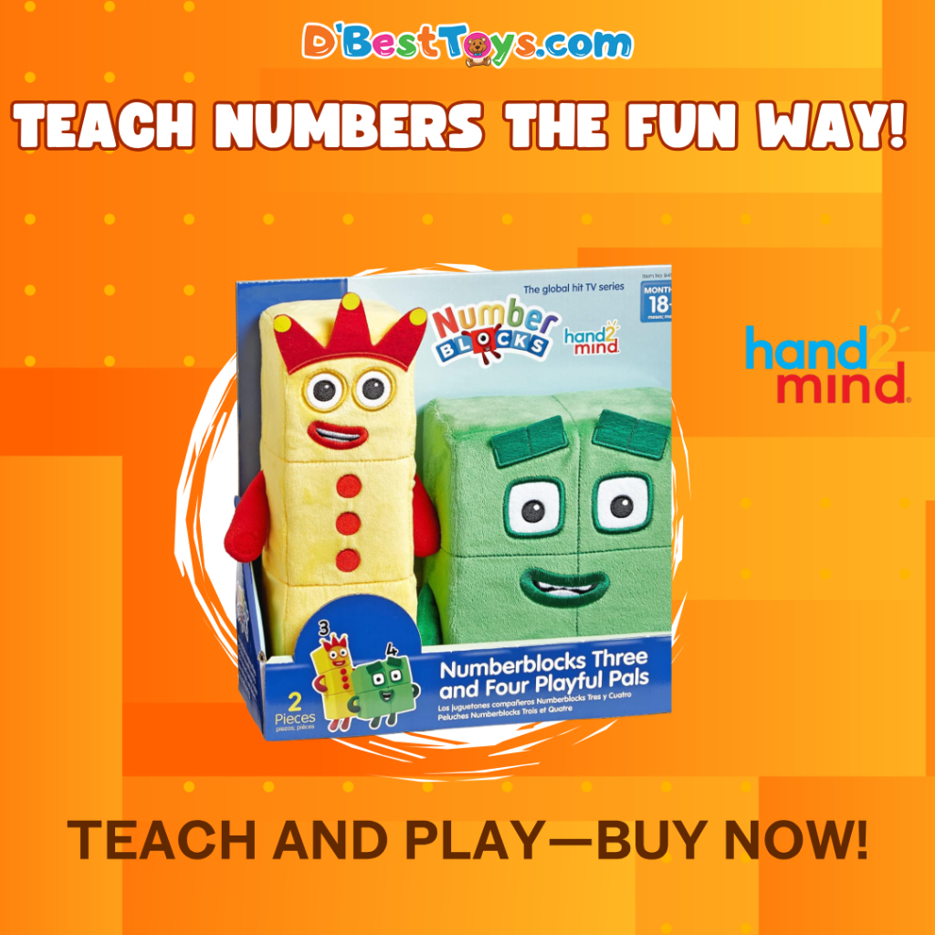 Numberblocks Three and Four Playful Pals