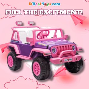 Pink and Purple Girls Power Wheels