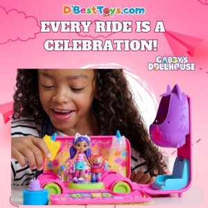 Gabby's Dollhouse Celebration Party Bus, Transforming Playset