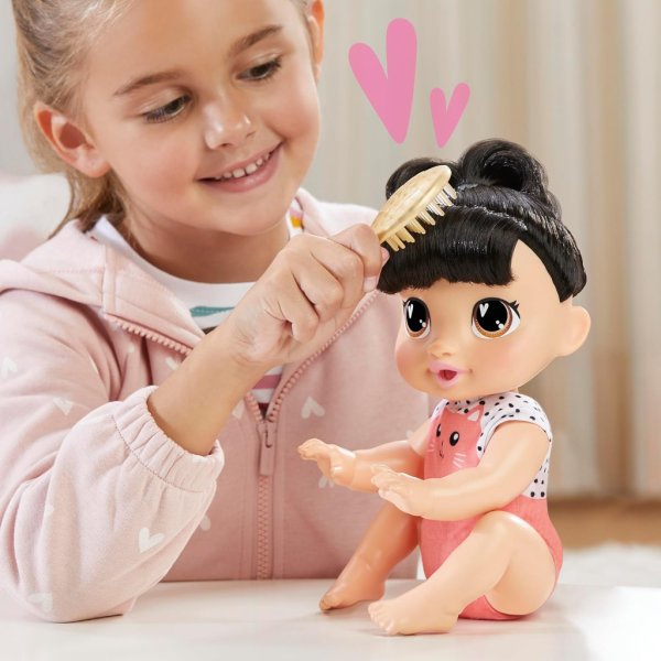 baby alive crawl 'n play katie kat electronic crawling baby doll set15