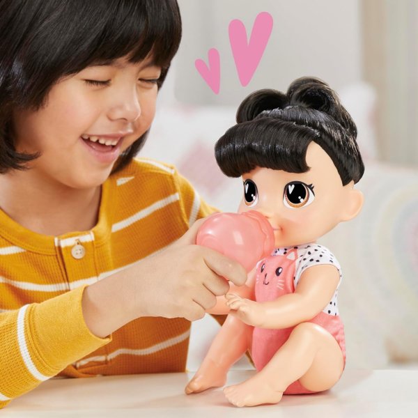 baby alive crawl 'n play katie kat electronic crawling baby doll set5