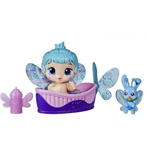 baby alive glo pixies minis doll, aqua flutter, glow in the dark doll (1)