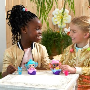 baby alive glo pixies minis doll, aqua flutter, glow in the dark doll (3)