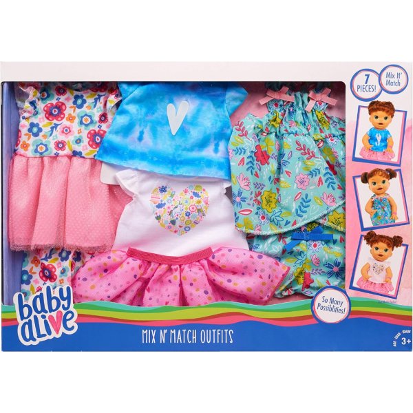 baby alive mix n' match outfit set8