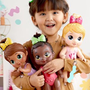 baby alive shampoo snuggle berry boo black hair 11 inch water baby doll playset (5)