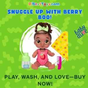 Baby Alive Shampoo Snuggle Berry Boo Black Hair 11 Inch Water Baby Doll Playset