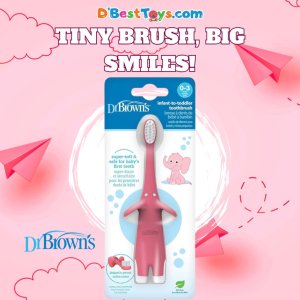 Dr.Brown's Toddler Toothbrush- Pink
