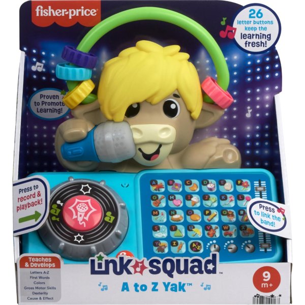 fisher price baby learning toy link squad a to z yak3