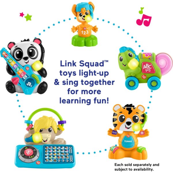 fisher price baby learning toy link squad a to z yak4