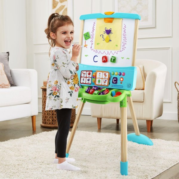 leapfrog interactive learning easel with magnetic chalkboard and whiteboard5