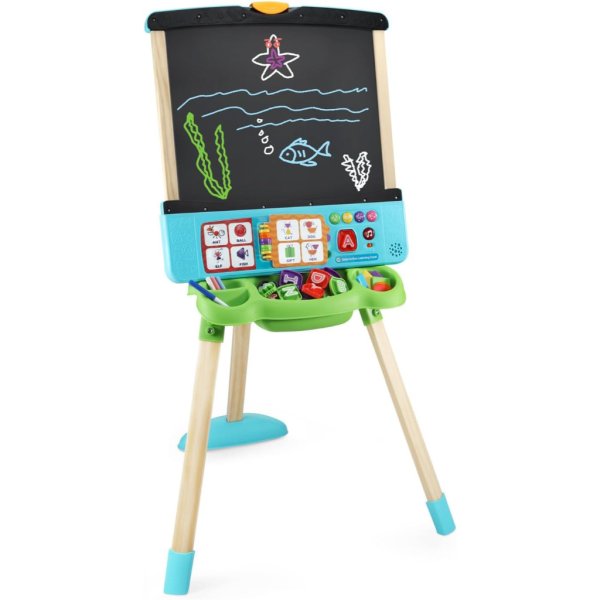 leapfrog interactive learning easel with magnetic chalkboard and whiteboard8