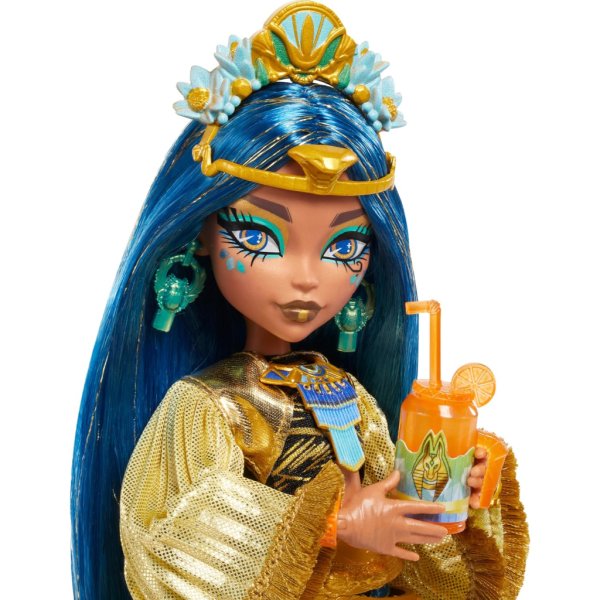 monster high monster fest doll, cleo de nile with glam outfit & festival themed (6)