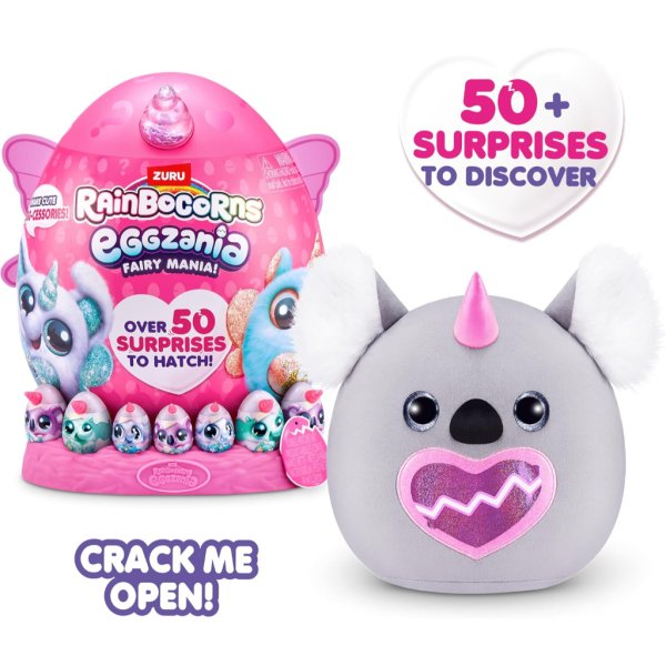 rainbocorns eggzania fairy mania (koala) by zuru, plush toy5
