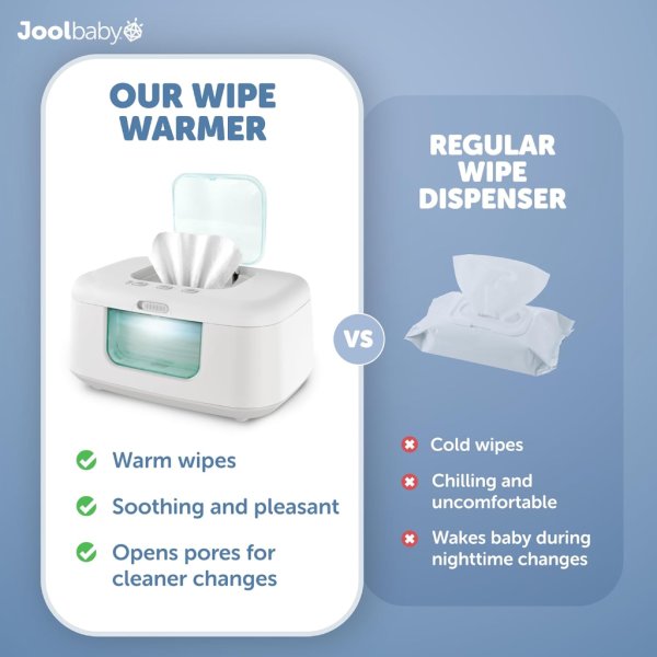 tinybums baby wipe warmer & dispenser with led changing light & on:off switch2