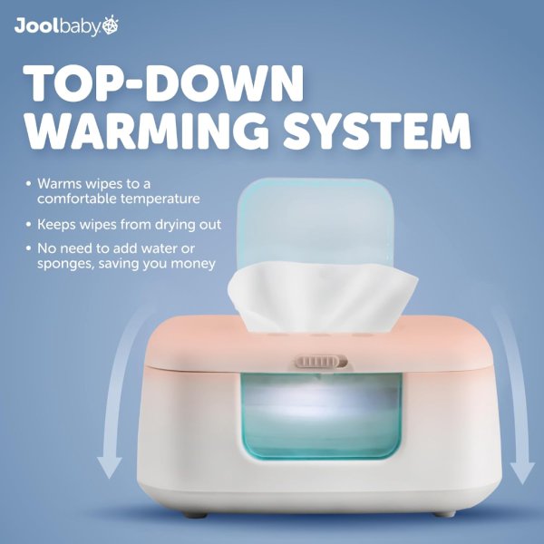 tinybums baby wipe warmer & dispenser with led changing light & on:off switch3
