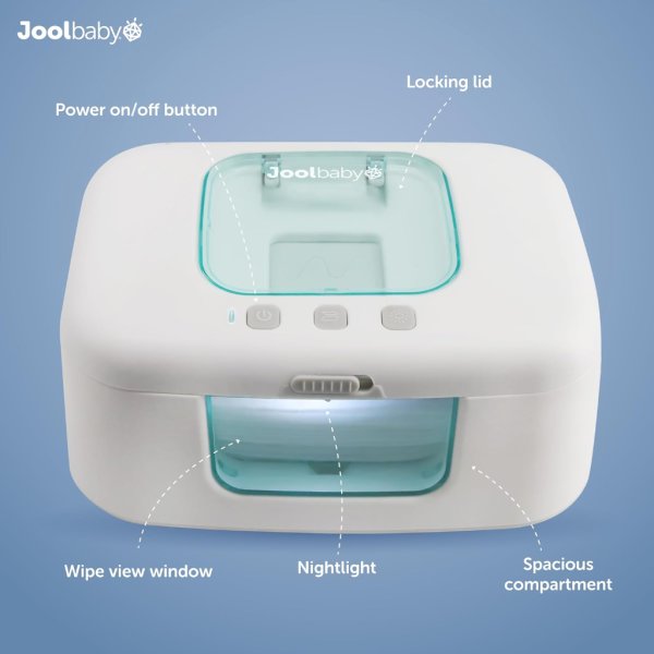 tinybums baby wipe warmer & dispenser with led changing light & on:off switch4