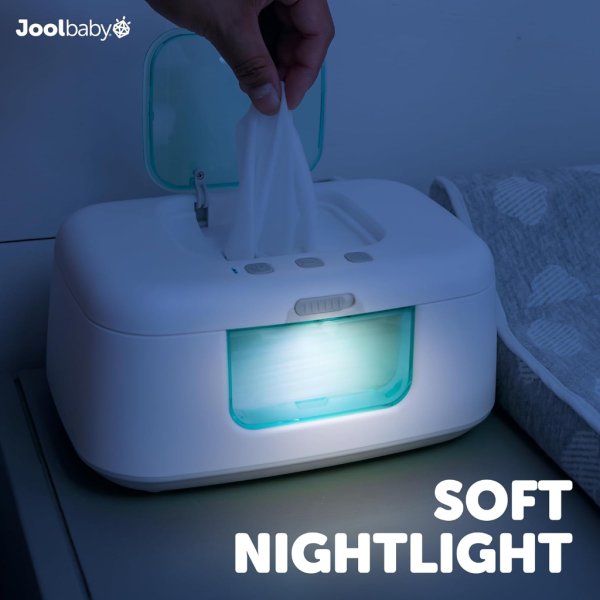 tinybums baby wipe warmer & dispenser with led changing light & on:off switch5