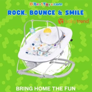 Baby Trend Smart Steps My First Rocker 2 Bouncer - Orbits White