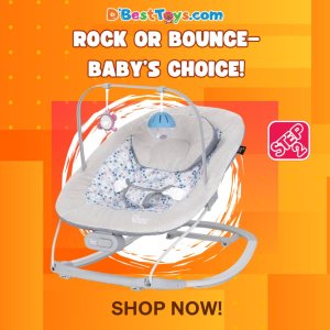 Smart Steps My First Rocker 2 Bouncer - Daisy Pink