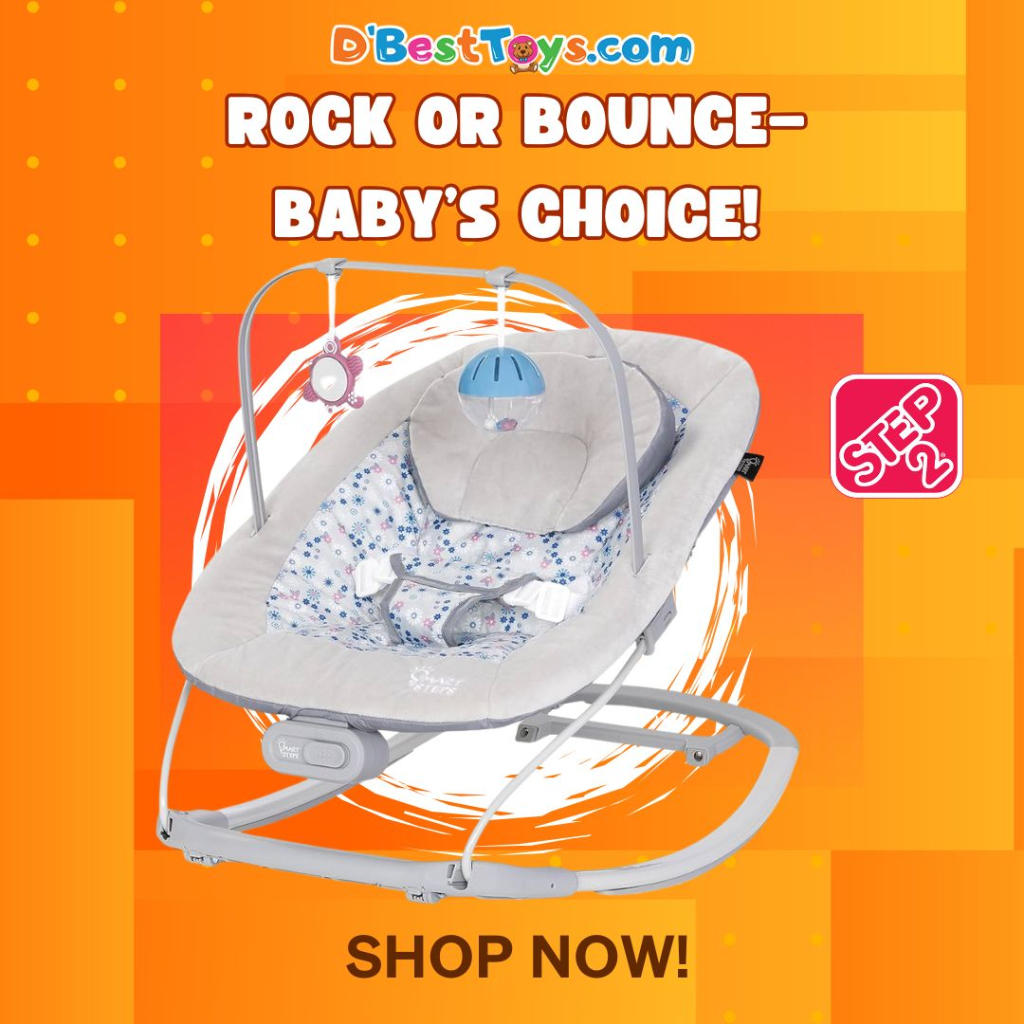 Smart Steps My First Rocker 2 Bouncer - Daisy Pink